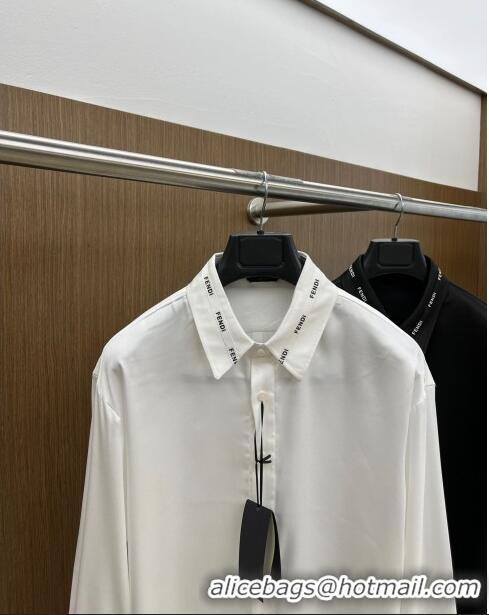 High Quality Classic Fendi Shirt F72613 White 2024 (For Men)