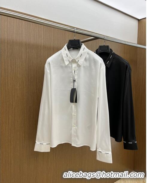 High Quality Classic Fendi Shirt F72613 White 2024 (For Men)