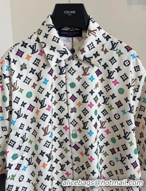 Famous Brand Louis Vuitton Monogram Shirt LV72624 2024 (For Men)