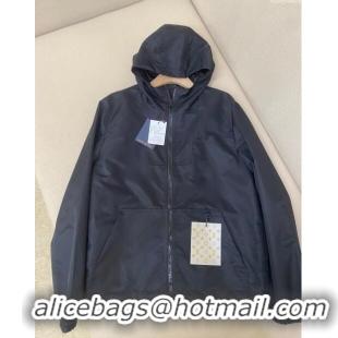 Trendy Design Louis Vuitton Monogram Reversible Jacket LV72626 Black 2024 (For Men)