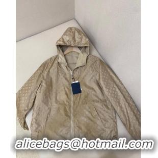 Grade Quality Louis Vuitton Monogram Reversible Jacket LV72627 Beige 2024 (For Men)