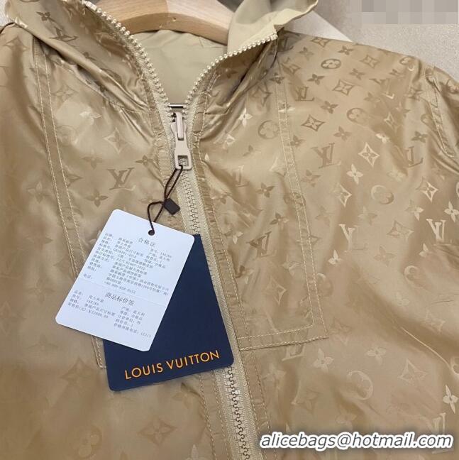 Grade Quality Louis Vuitton Monogram Reversible Jacket LV72627 Beige 2024 (For Men)