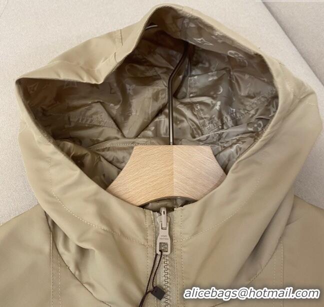 Grade Quality Louis Vuitton Monogram Reversible Jacket LV72627 Beige 2024 (For Men)