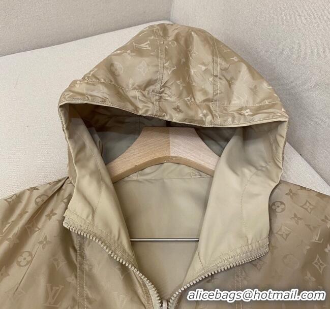 Grade Quality Louis Vuitton Monogram Reversible Jacket LV72627 Beige 2024 (For Men)