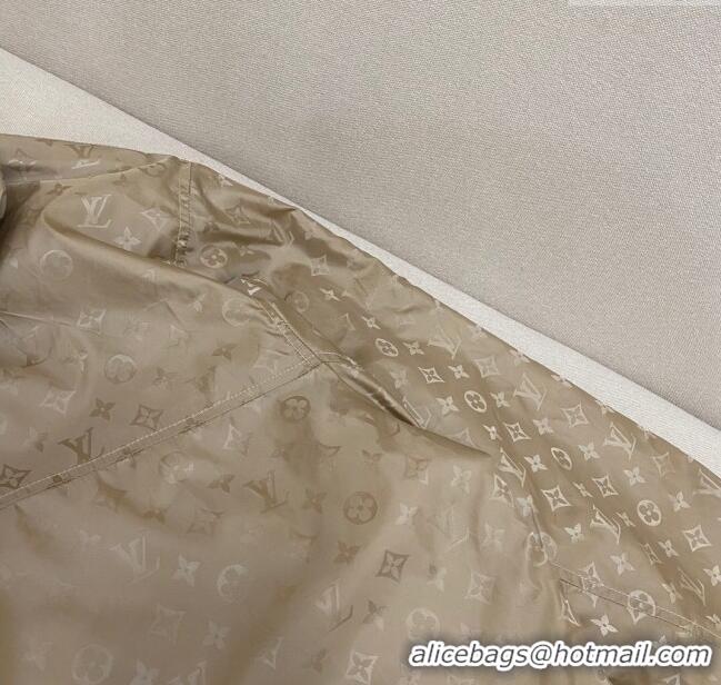 Grade Quality Louis Vuitton Monogram Reversible Jacket LV72627 Beige 2024 (For Men)