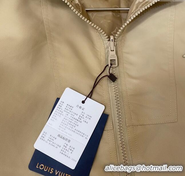 Grade Quality Louis Vuitton Monogram Reversible Jacket LV72627 Beige 2024 (For Men)