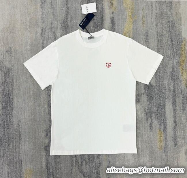 Most Popular Dior Cotton T-shirt D72622 White 2024 (For Men)