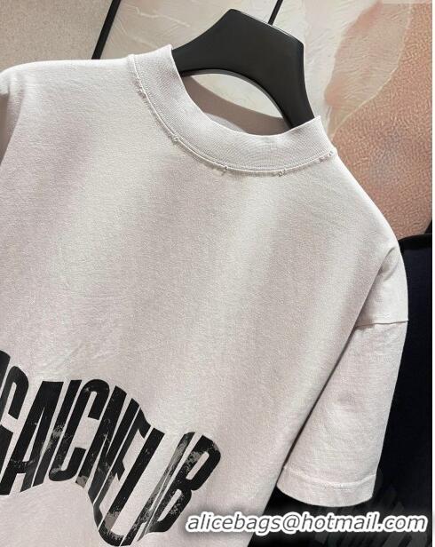 Super Quality Balenciaga Cotton T-shirt B72632 Beige 2024 (For Men)