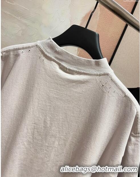 Super Quality Balenciaga Cotton T-shirt B72632 Beige 2024 (For Men)