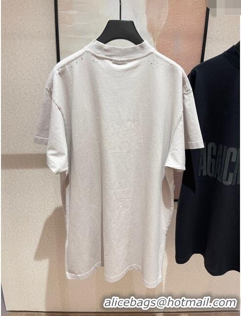 Super Quality Balenciaga Cotton T-shirt B72632 Beige 2024 (For Men)