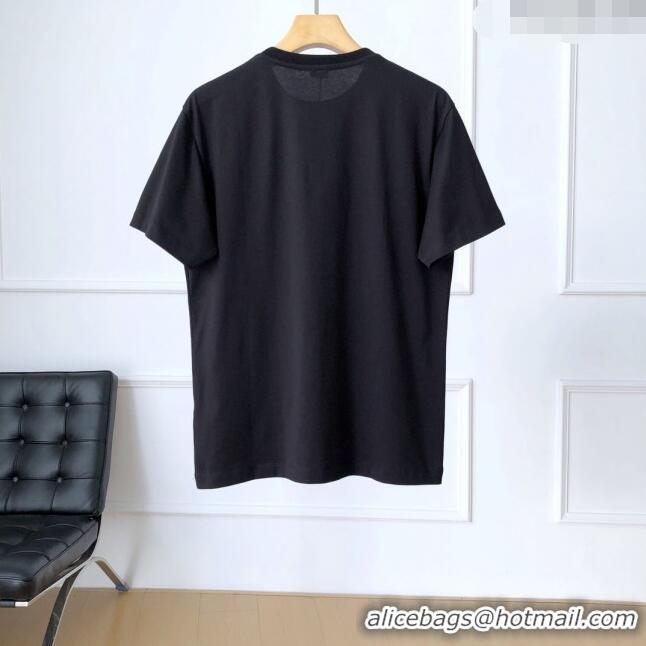 Top Grade Loewe Cotton T-shirt L72641 Black 2024 (For Men)