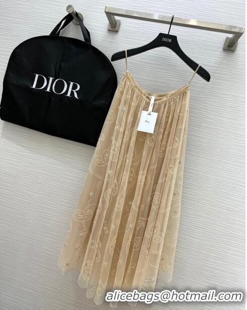 Well Crafted Dior Embroidery Skirt D8707 Beige 2024