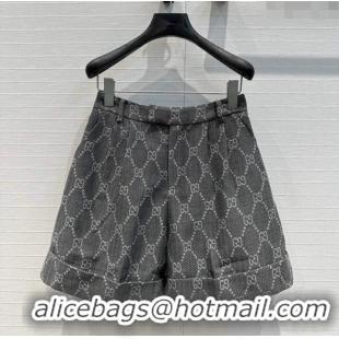 Unique Grade Gucci GG Shorts G8714 Grey 2024