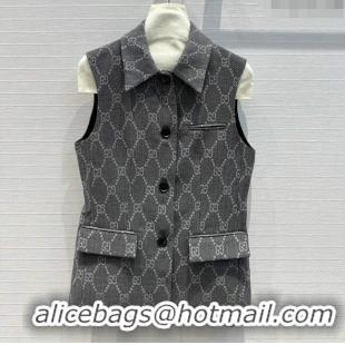 Pretty Style Gucci GG Vest G8715 Grey 2024