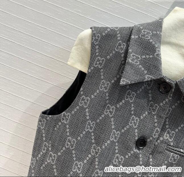 Pretty Style Gucci GG Vest G8715 Grey 2024