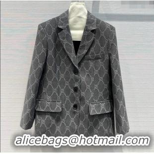 Top Design Gucci GG Jacket G8716 Grey 2024