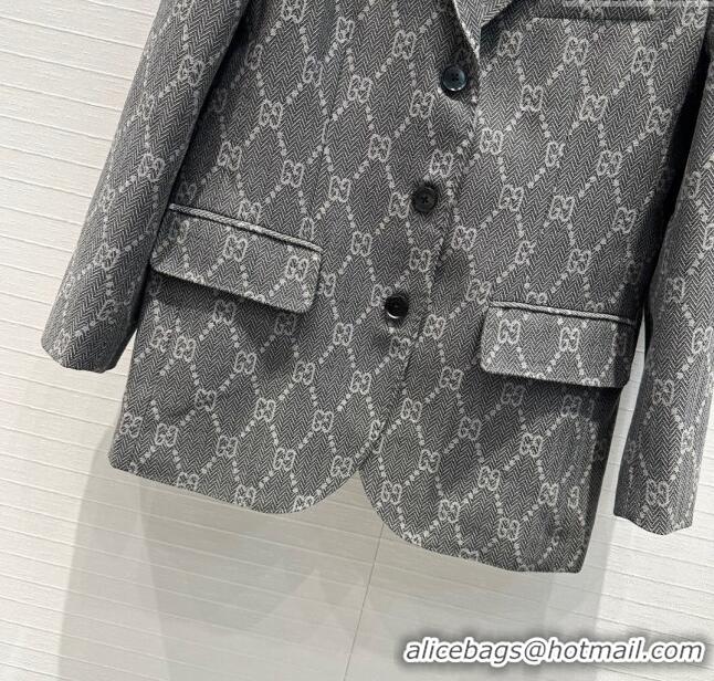 Top Design Gucci GG Jacket G8716 Grey 2024