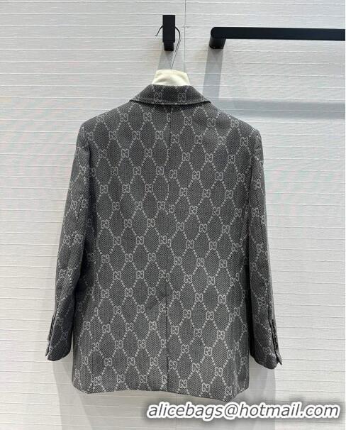 Top Design Gucci GG Jacket G8716 Grey 2024