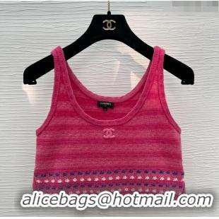 Super Quality Chanel Knit Vest CH8720 Rosy 2024