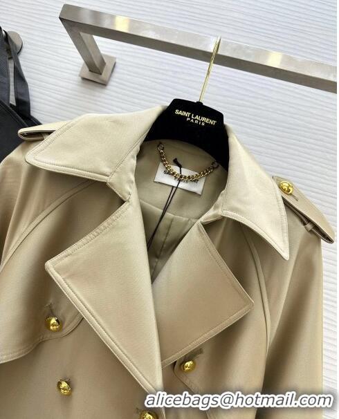 Pretty Style Saint Laurent Trench Coat S8802 Khaki 2024