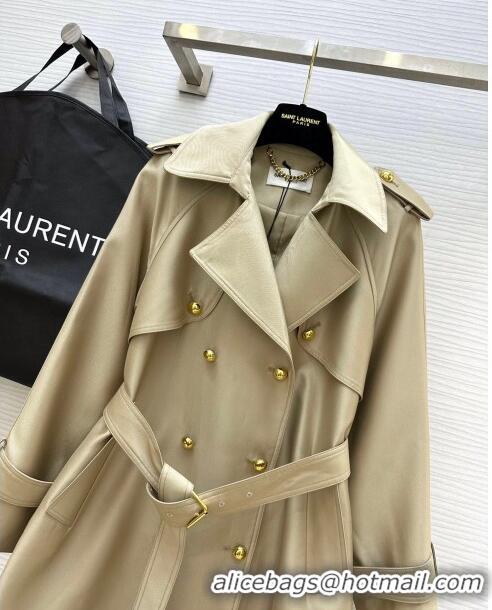 Pretty Style Saint Laurent Trench Coat S8802 Khaki 2024