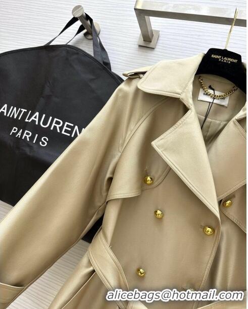 Pretty Style Saint Laurent Trench Coat S8802 Khaki 2024