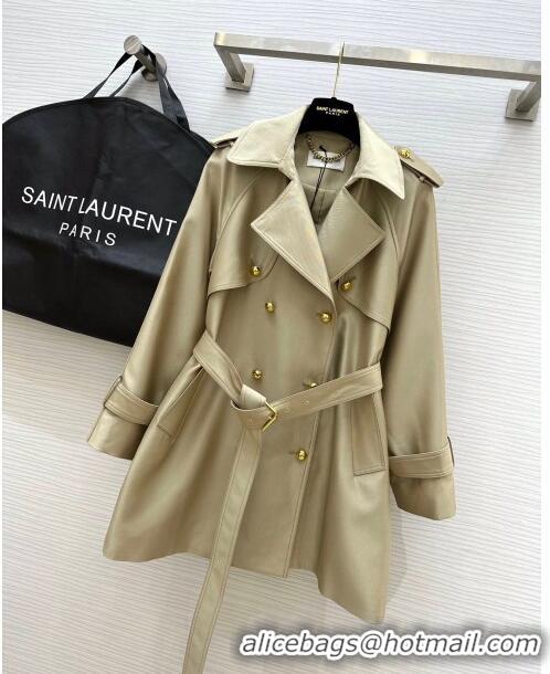 Pretty Style Saint Laurent Trench Coat S8802 Khaki 2024