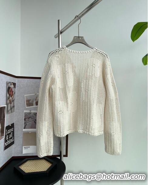 ​Luxury Discount Celine Wool Sweater C8803 Beige 2024