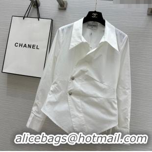 Top Grade Cheap Chanel Shirt CH8805 White 2024