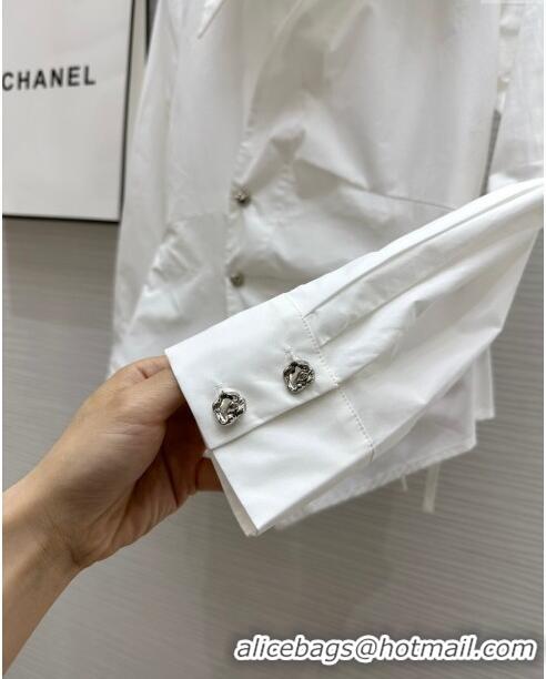 Top Grade Cheap Chanel Shirt CH8805 White 2024