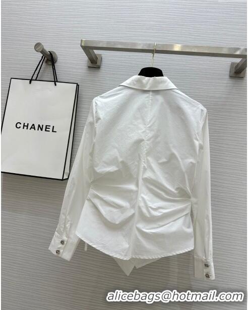 Top Grade Cheap Chanel Shirt CH8805 White 2024