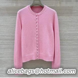 Well Crafted Prada Cashmere Cardigan P8807 Pink 2024