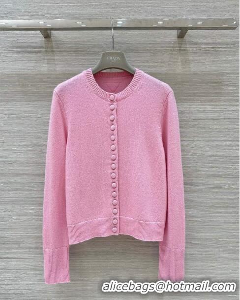 Well Crafted Prada Cashmere Cardigan P8807 Pink 2024