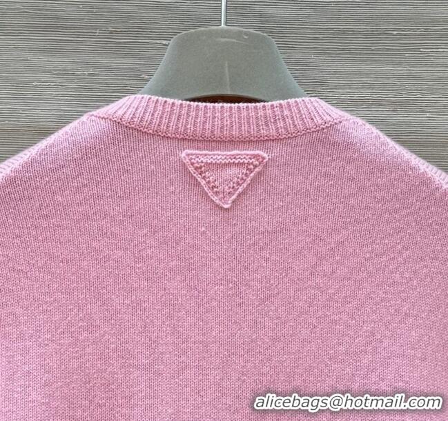 Well Crafted Prada Cashmere Cardigan P8807 Pink 2024