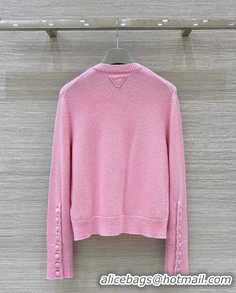 Well Crafted Prada Cashmere Cardigan P8807 Pink 2024