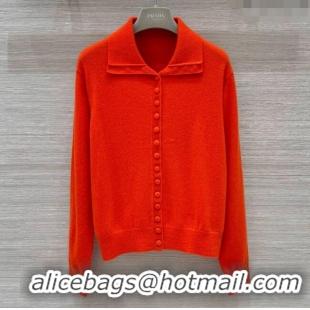 Buy Cheapest Prada Cashmere Cardigan P8809 Red 2024