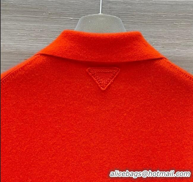 Buy Cheapest Prada Cashmere Cardigan P8809 Red 2024