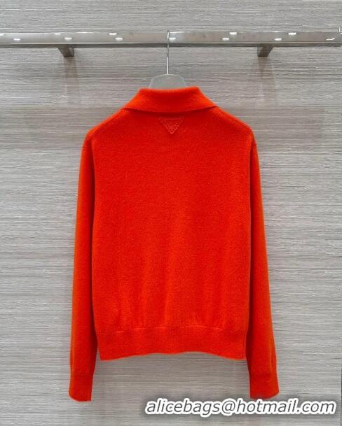 Buy Cheapest Prada Cashmere Cardigan P8809 Red 2024