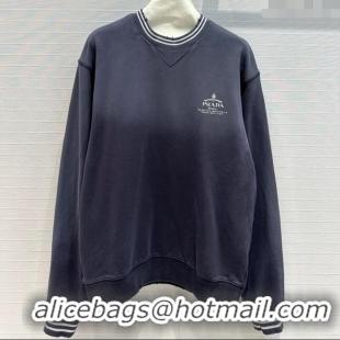 Top Design Prada Cotton Sweatershirt P8818 Grey 2024