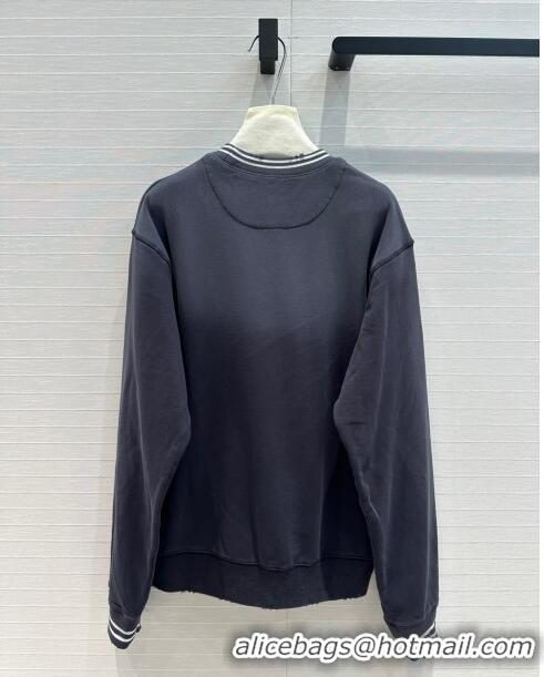 Top Design Prada Cotton Sweatershirt P8818 Grey 2024