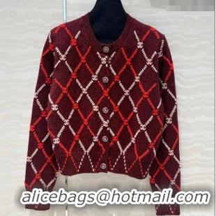 Top Quality Chanel Cashmere Cardigan CH8815 Red 2024