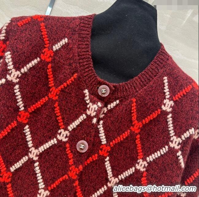 Top Quality Chanel Cashmere Cardigan CH8815 Red 2024