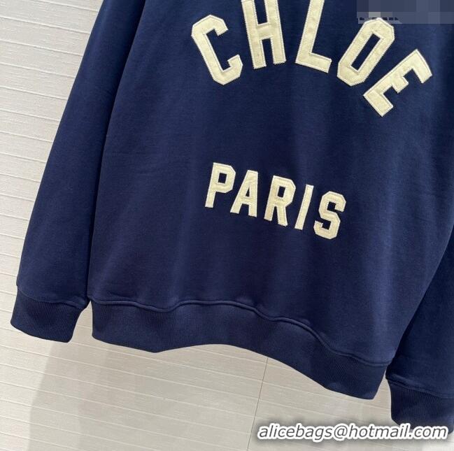 Best Price Chloe Cotton Sweatershirt C8816 Blue 2024