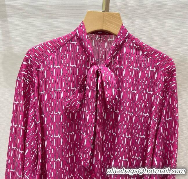 Top Quality Dior Silk Shirt D8812 Pink 2024