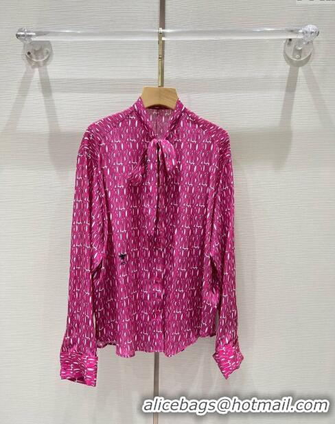 Top Quality Dior Silk Shirt D8812 Pink 2024