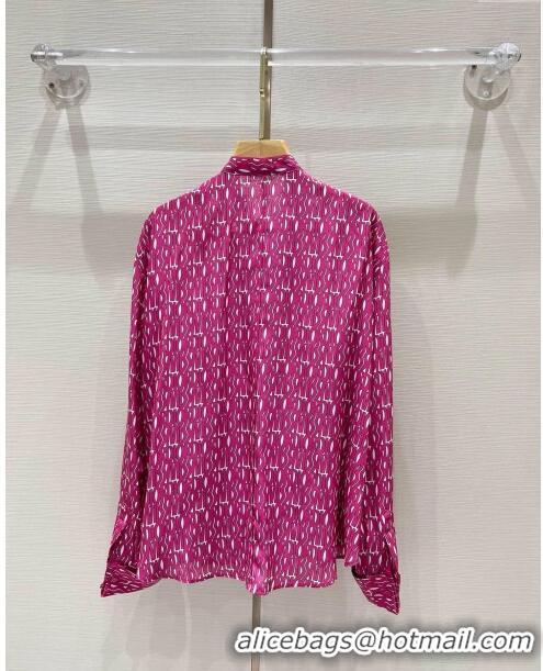 Top Quality Dior Silk Shirt D8812 Pink 2024