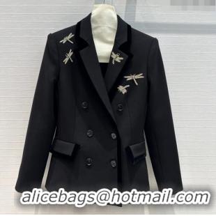 Well Crafted Dior Dragonfly Jacket D8819 Black 2024