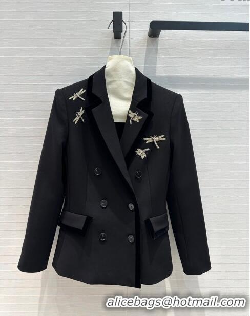 Well Crafted Dior Dragonfly Jacket D8819 Black 2024