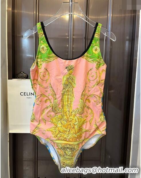 ​Reasonable Price Versace Swimwear 070902 Pink/Green 2024