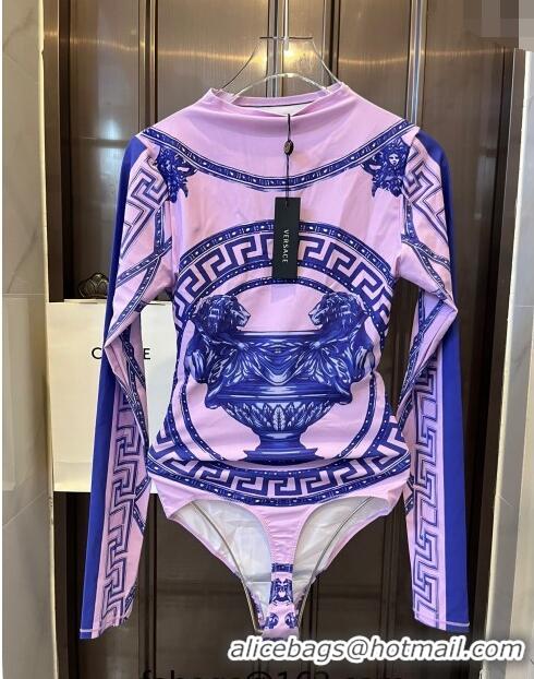 ​Best Grade Versace Long Sleeve Swimwear 0709 Light Purple 2024